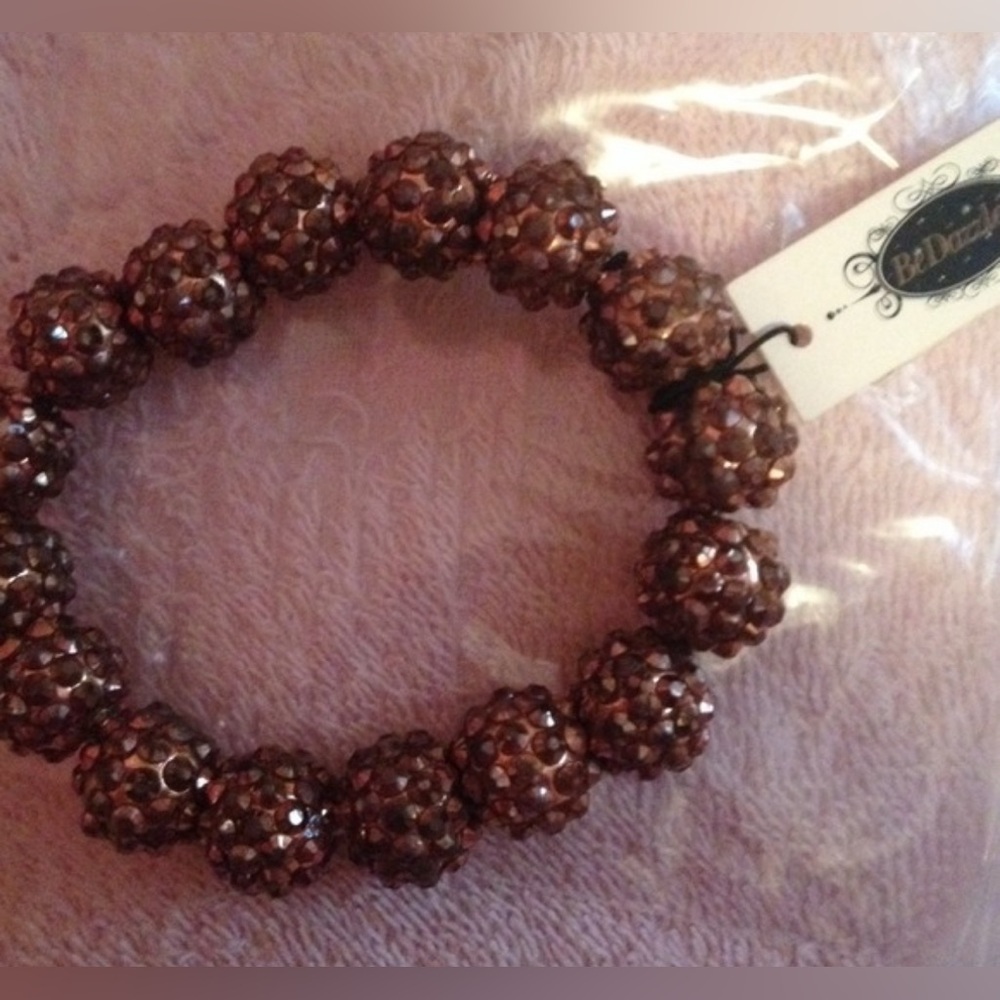 Stretch bracelet from be dazzled bronze color
